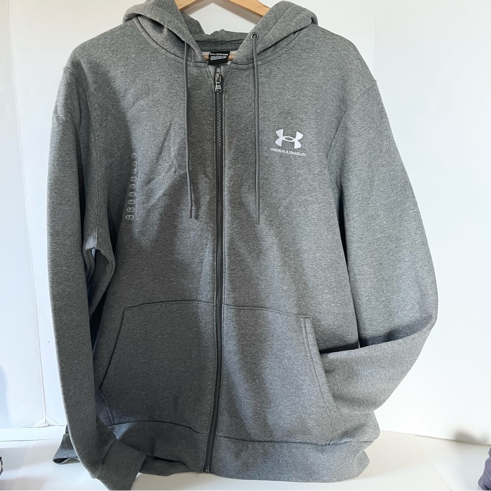 Nwt Under Armour Gray Zip-Up Hoodie